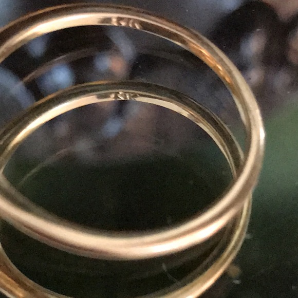 14K Yellow Gold Oval Tanzanite Ring Size 6.5 - Picture 6 of 11